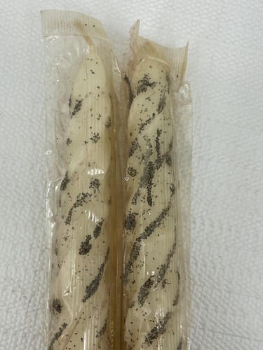 Velas retorcidas barrocas vintage Paragon cónicas oro crema raras *594 - Imagen 5 de 7