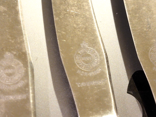 BUTLER'S TABLE CUTLERY SHEFFIELD SET OF SIX Bakelite Handle Table Knives NICE - Picture 5 of 5
