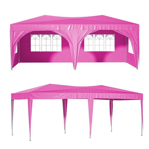 10x20Ft Large Pop Up Canopy Tent w/6 Sand Bags,6 Ropes &12 Stakes,1 Carry Bag - Picture 11 of 14