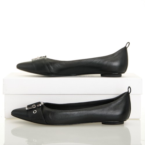 Marc Jacobs Reed Black Leather Flats - Womens 7 US (37 EU) - Picture 2 of 7