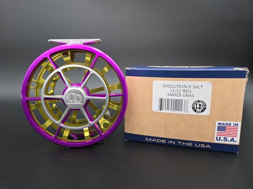 Ross Evolution R SALT Fly Reel - Size 11/12 - Mardi Gras - NEW - Picture 1 of 4
