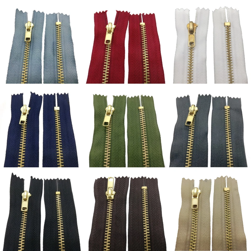 STARLET24 10 - 25 cm Metall-Reißverschluss 4mm nicht teilbar für Jeans HosenTaschen Röcke