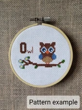 Counted Cross Stitch Owl Pattern