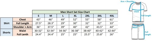 Men’s 2-piece Short Set Crew neck T-Shirt with Matching Cargo Shorts - Picture 3 of 8