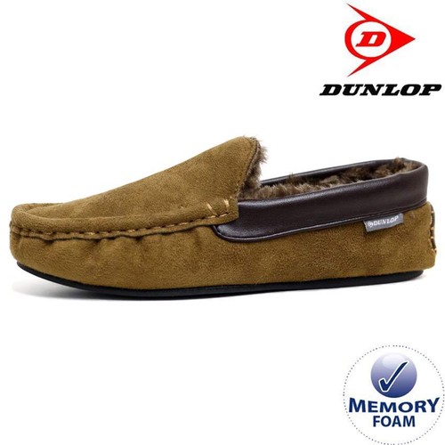 MENS MOCCASINS SLIPPERS LOAFERS MEMORY FOAM SHEEPSKIN FUR LINED WINTER SHOES SIZ - Picture 21 of 27