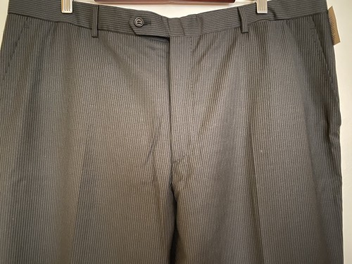 BURBERRY LONDON MENS BLACK CLASSIC PANTS, MADE IN ITALY, It SZ 56/US 40 - Picture 2 of 7