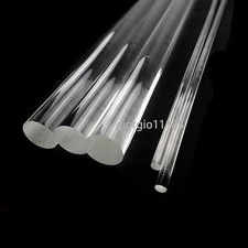 US Stock 30pcs 2mm ±10% Dia. 13” Long Clear Acrylic PMMA Plastic Rod