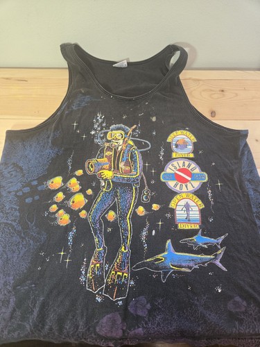 Canotta subacquea vintage Island Boyz Hanes Beefy XL