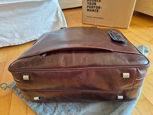 PIQUADRO Blue Square Braun Laptop Tasche Reisetasche Aktentasche NEU XXL - Bild 6 von 12