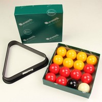 Aramith 1 1/2'' Premier Small Kids Red & Yellow Pool Balls With Triangle Aramith 1 1/2'' Premier Small Kids Red & Yellow Pool Balls With Triangle