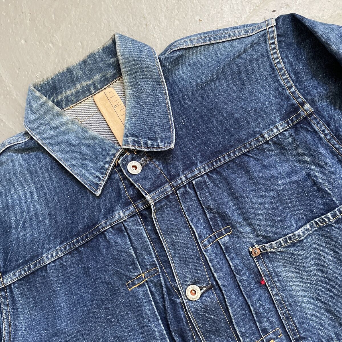 Sugar Cane Japan Selvedge Denim Type 1 I Trucker Buckle Back