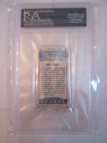 1908 JIM ESSON WRESTLING CARD #49 - OGDEN'S LTD - PSA GRADED 4 - TUB OFC-C - Picture 2 of 2