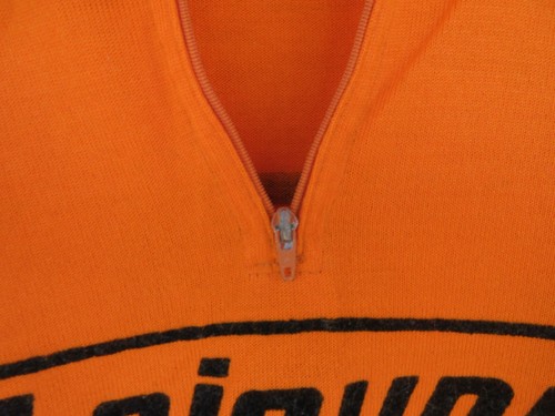 Maillot cycliste LEJEUNE PORTENSEIGNE vintage orange shirt trikot L/S années 70 - Picture 3 of 6