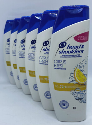 (14,72 /1 L) Head & Shoulders Citrus Fresh 6 x 300 ml Anti-Schuppen Shampoo