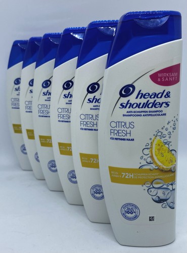 (14,72€/1 L) Head & Shoulders Citrus Fresh 6 x 300 ml Anti-Schuppen Shampoo - Bild 1 von 2