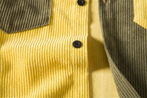 Mens Corduroy Shirt Long Sleeve Oversize Jackets Casual Cardigan Coats - Bild 5 von 16