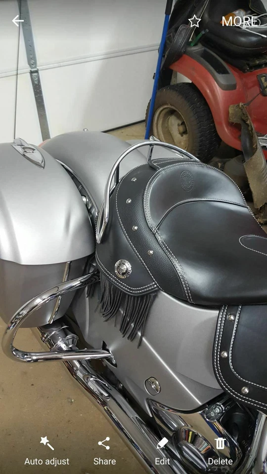 Riel de agarre Solo Rider cromado bonito asiento conductor 4 Indian Chief Chieftain 14-22 Foto 2 de 4