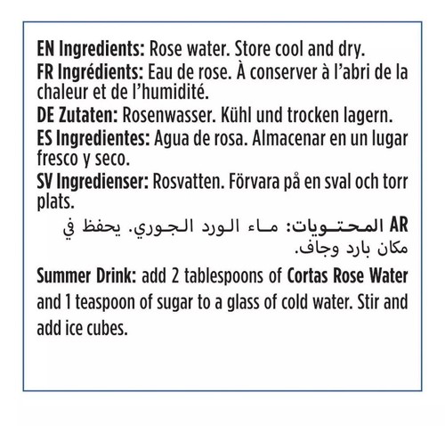 Cortas Rose Wasser 10-Unzen Flaschen (2er Pack) - Bild 5 von 6