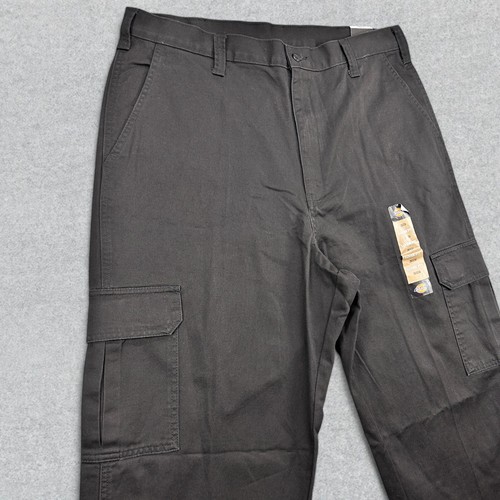 Dickies Pants Men's 36x34 Black Cargo Loose Fit Baggy Art Hip Hop Skate NEW - Picture 3 of 16