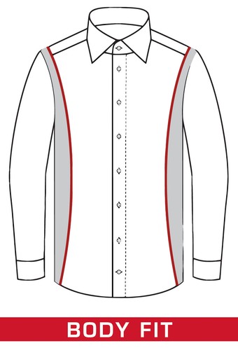 Marvelis Herren Businesshemd Langarm Body Fit,Muster,New Kent - Picture 4 of 4