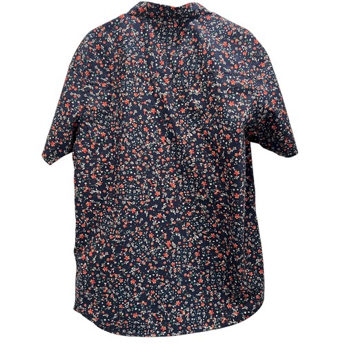 Dravus Herren Gr. XL NVYBlue Floral Print Shirt Short SLVS BUTTON DOWN COLLAR - Bild 3 von 10