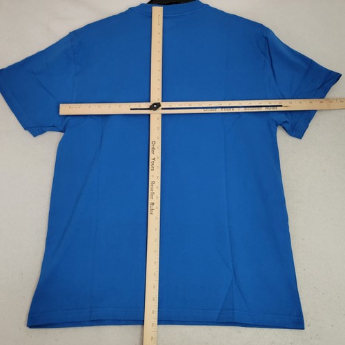 DICKIES HEAVYWEIGHT Shirt Mens Large BLUE ROYAL Work Wear Casual Pocket Tee NWT - Picture 7 of 13