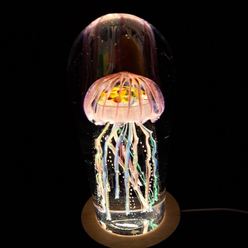 Liquid Sands Designs Jellyfish Art Glass Sculpture Lighted Base Not Included - Bild 4 von 15