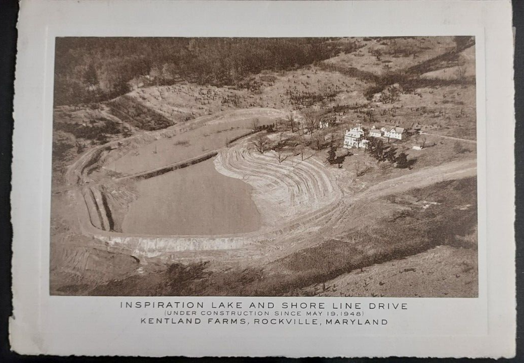 1950's Promo Greeting Card Kentland Farms Rockville MD Lake Otis Beall