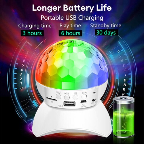 Magic Ball Light LED Party Disco RGB Obrotowy klub DJ Scena Światła taneczne Lampa US - Zdjęcie 4 z 20