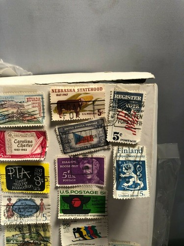 Random Stamp Collection USA 1960 - 1970's used 4cents, 5cents, 6cents, 8cents - Picture 2 of 6
