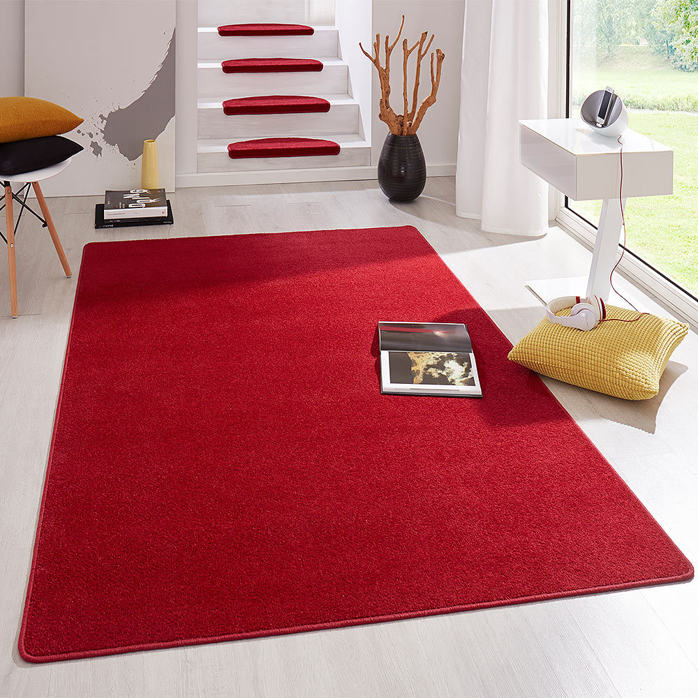 Breve Flor velluto velluto velluto UNI Tappeto alfiere Fancy TINTA UNITA ROSSO e2c209 Breve Flor velluto velluto velluto UNI Tappeto alfiere Fancy TINTA UNITA ROSSO e2c209
