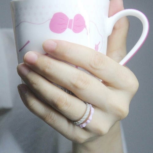 Women Silicone Ring Size 4-10 Flexible Rubber Band Gym Sports Engagement Ring/US - Picture 10 of 24