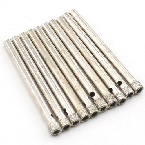 Diamond Hole Saws Set 2.5-5 mm Drill Bits for Glass Tile Pack of 10Pcs - Picture 5 of 30