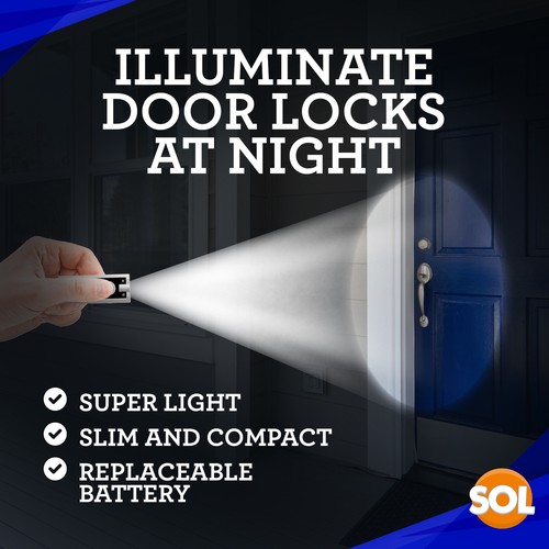 2 Llavero LED Luz Ultra Brillante Linterna Llavero Campamento Mini Antorcha de Bolsillo - Imagen 2 de 8