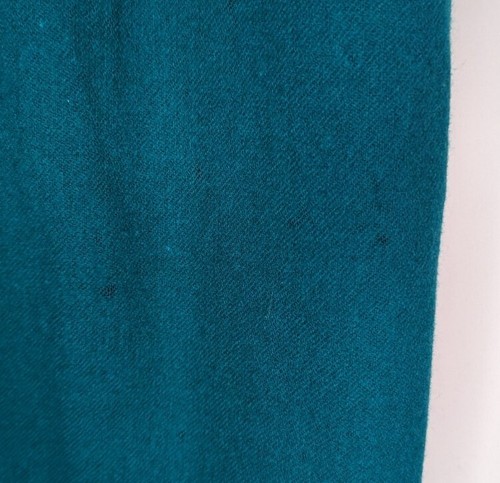 MISS PENDLETON Vintage Women Size 12 (Waist Measures 30") Teal Wool A-Line Skirt - Picture 6 of 8