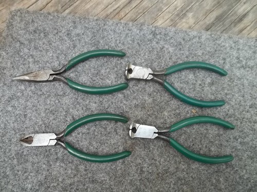 4 USA Tools S-K Nippers Needle Nose Side Cutters 4"L # 182 FREE SHIP - Picture 2 of 3