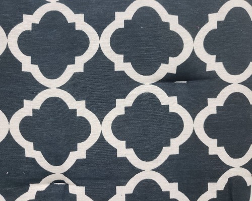 Set aus 2 gleichen Stuhlkissenauflagen mit Krawatten, 16x16 Zoll quadratisch, schwarz & weiss Vierfachfolie, CV - Bild 5 von 10