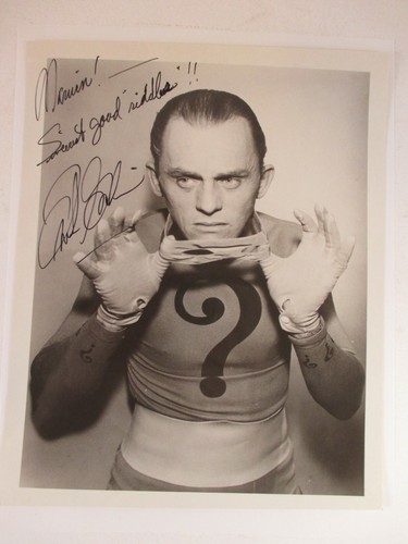 SIGNED FRANK GORSHIN 8x10" Photo AUTOGRAPHED Picture THE RIDDLER Batman TV Show