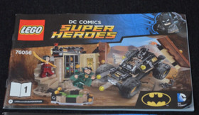 76056 INSTRUCTION BOOKLET & ORIGINAL STICKERS ONLY Set # 76056 ~ Lego Batman