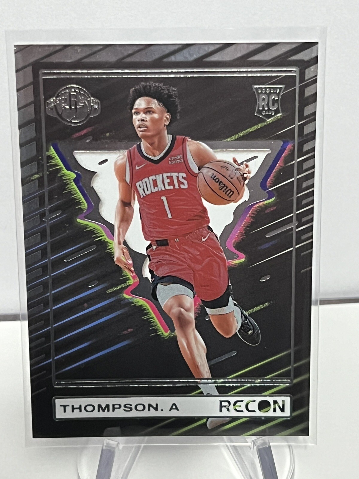 2023-24 Panini Recon #234 Amen Thompson Holo Houston Rockets