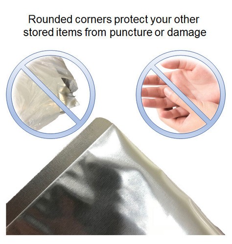 (paquete de 50) 7 mil cuartos de galón bolsas Mylar de pie + absorbedores de oxígeno de 200 cc - Imagen 5 de 7