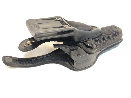 BIANCHI BERETTA 92 RETENTION THUMBLOK DUTY BELT HOLSTER US MILITARY MP LEFT HAND - Picture 9 of 11