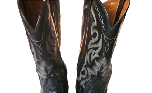 Botas de Vaquero Dan Post Para Hombres Cuero Negro Western EE. UU. Talla 13 Estilo DP 2110 R - Imagen 15 de 24