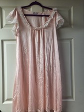 Vintage Gilead Nightgown USA Made Pink With Lace Medium