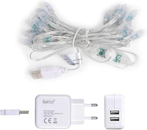 Guirlanda Luminoso a LED per Batuffoli Di Cotone USB,Luce Notturna per Bambini 2 - Foto 6 di 15