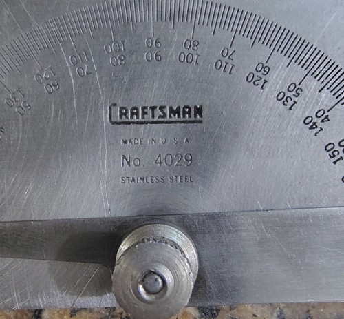 🗽VINTAGE CRAFTSMAN No. 4029 PROTRACTOR - Picture 3 of 6