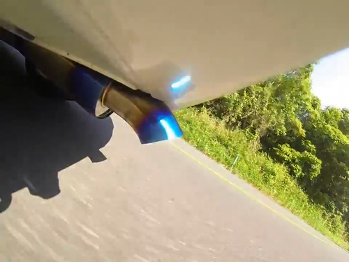 Universal JS Racing JDM Style Dolphin Tip Turndown Drop Muffler Exhaust 3" 2.5" - Video 1 of 1