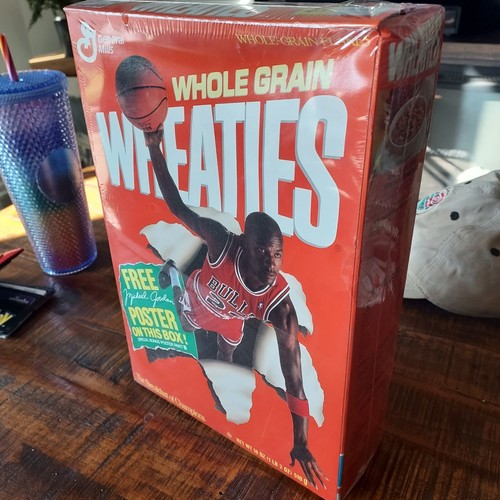 Michael Jordan 1989 WHEATIES Box Sealed Michael Jordan Poster Included - Picture 4 of 5