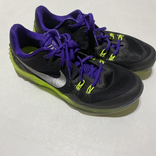 Nike Zoom Kobe Venomenon 5 Mens Size 9.5 US 749884-005 Black Purple Basketball - Picture 1 of 16