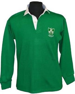 IRELAND IRISH ADULTS UNISEX TRADITIONAL RUGBY SHIRT RETRO JERSEY S M L XL XXL 3X